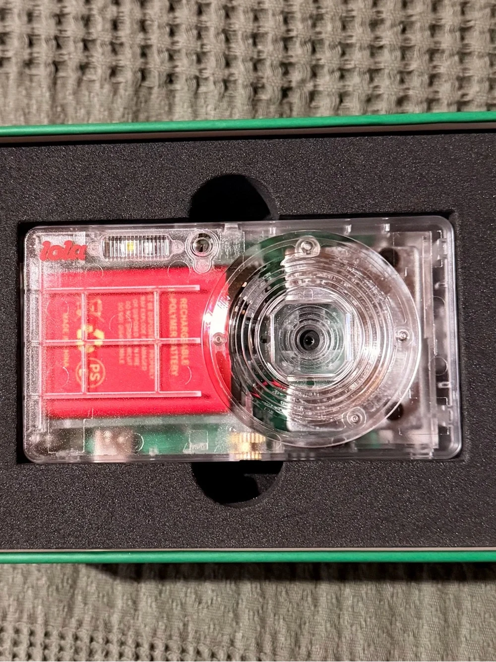 Lola Clear Shell Digital Camera + SD Card and Card Adapter